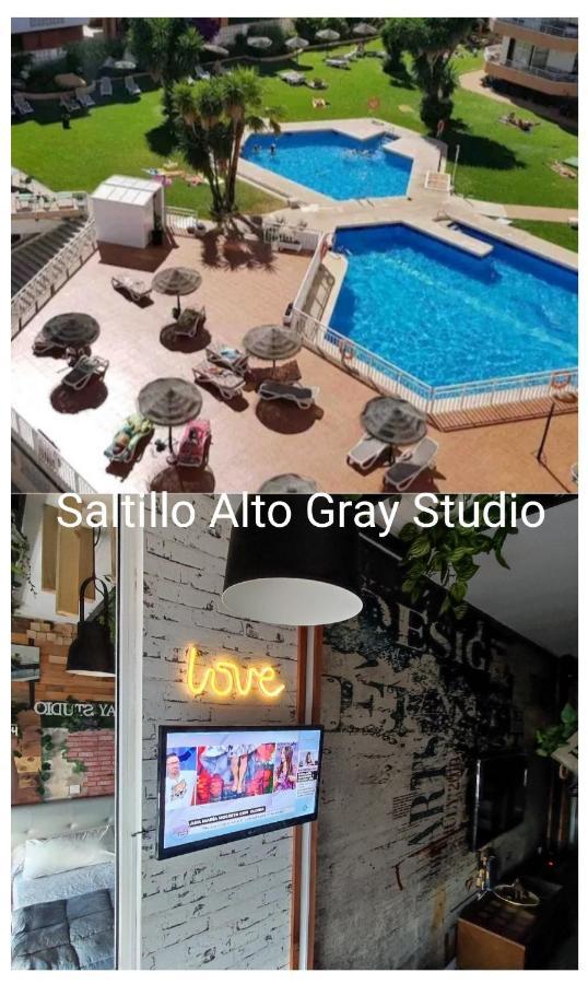 Saltillo Alto Gray Studio. Vistas Al Mar Y Piscina Torremolinos Exterior foto
